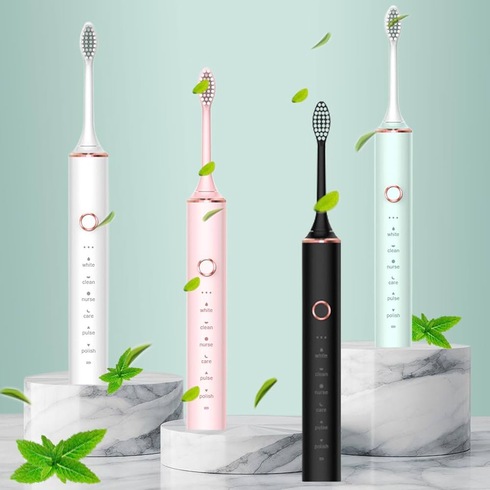 Electric Toothbrushes for Adults Kids Smart Timer Rechargeable Whitening Toothbrush