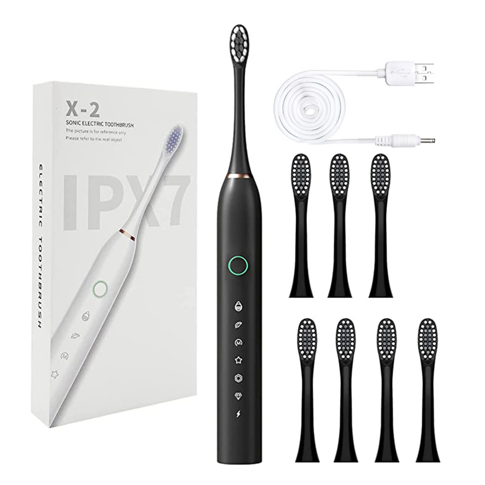 Electric Toothbrushes for Adults Kids Smart Timer Rechargeable Whitening Toothbrush