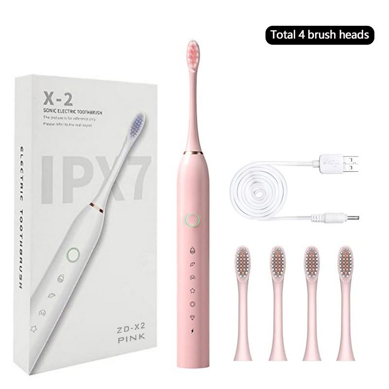 Electric Toothbrushes for Adults Kids Smart Timer Rechargeable Whitening Toothbrush