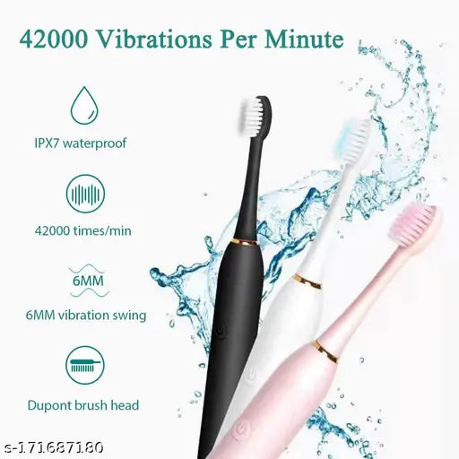 Electric Toothbrushes for Adults Kids Smart Timer Rechargeable Whitening Toothbrush